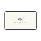 Luxury Minimal Monogram Black Ivory Chic Stylish