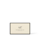 Luxury Minimal Monogram Black Ivory Chic Stylish