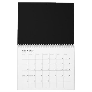 Luxury Minimalist Black Christmas Collection Calendar