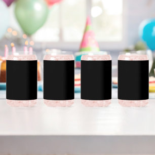 Luxury Minimalist Black Christmas Collection Can Glass
