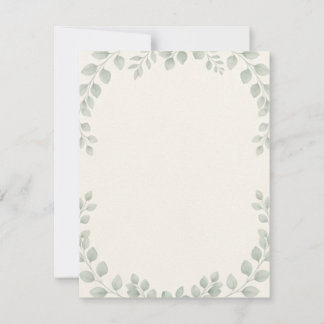 Luxury Minimalist Botanical Eucalyptus Wedding Inv