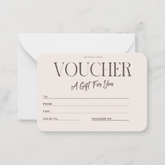 Luxury Minimalist Gift Card Certificate Template