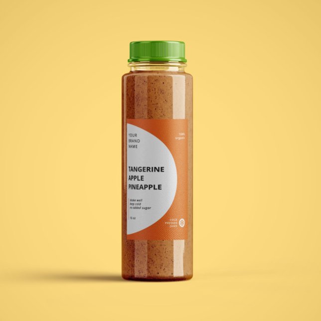 Luxury Minimalist Juice Smoothie Bottles Label (Creator Uploaded)
