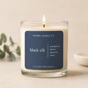 Luxury Minimalist Soy Wax Candle Square Sticker
