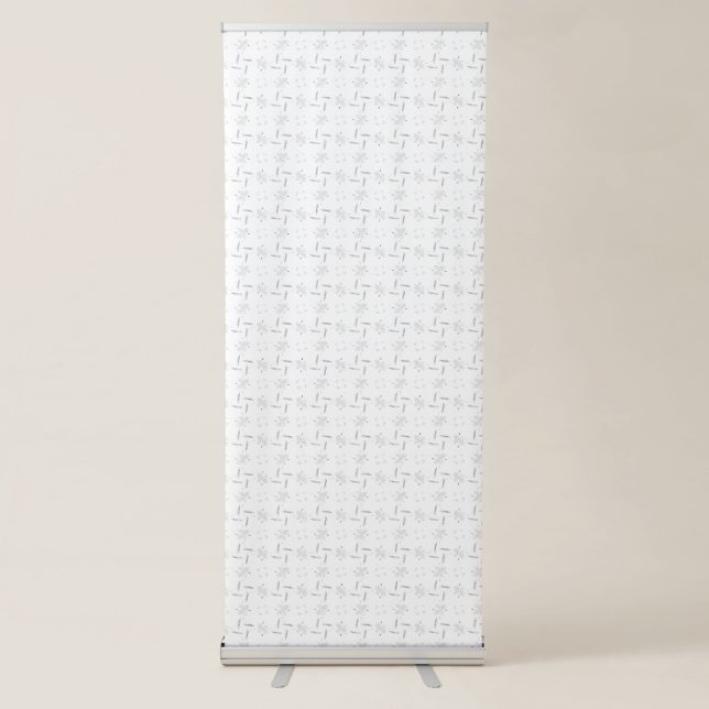 Luxury Minimalist Wedding Backdrop Retractable Banner (Front)
