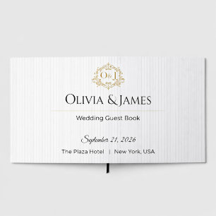 Luxury Minimalist Wedding Guest Book