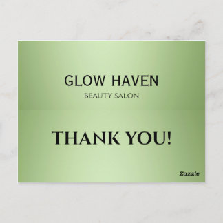 Luxury Mint Green Beauty Salon  Postcard