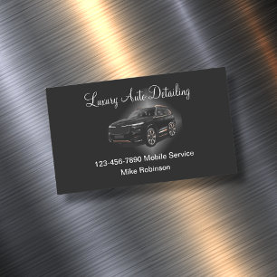 Luxury Mobile Detailing Business Card Magnet
