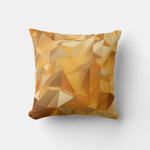 Luxury modern design gold polygon background 3d re cushion
