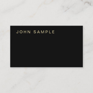 Luxury Modern Elegant Black White Gold Stylish Business Card