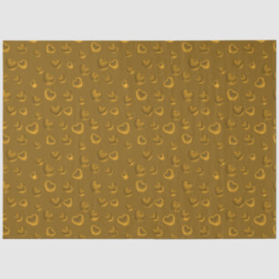 Luxury Modern Elegant Glitter Gold Heart Tissue Paper