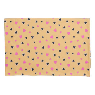 Luxury Modern Elegant Love Gold Heart Pillowcase