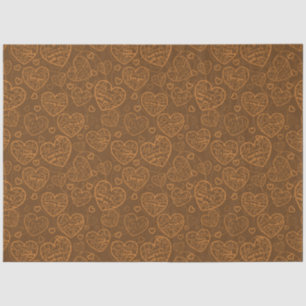 Luxury Modern Elegant Love Gold Heart Tissue Paper