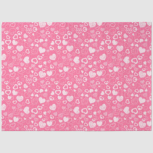 Luxury Modern Elegant Love Pink Heart Tissue Paper