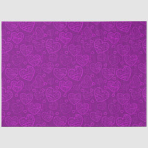 Luxury Modern Elegant Love Purple Heart Tissue Paper