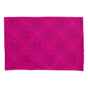 Luxury Modern Elegant Pink Heart Pillowcase