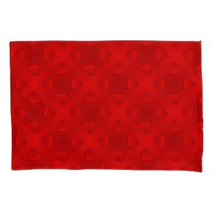 Luxury Modern Elegant Red Heart Pillowcase
