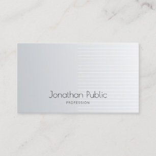 Luxury Modern Elegant Silver Template Professional Business Card