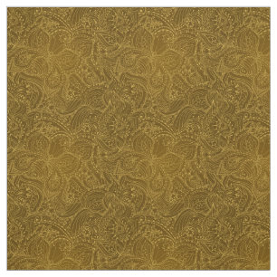 Luxury Modern Gold Natural Floral Butterfly Fabric