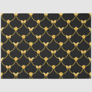 Luxury Modern Gold Natural Floral Butterfly Tissue Paper