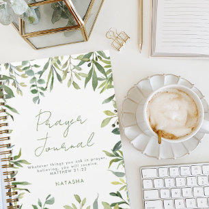 Luxury Modern Greenery Christian Prayer Journal