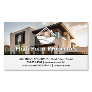 Luxury Modern Property Real Estate Magnetic Business Card