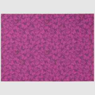 Luxury Modern Purple Natural Floral Butterfly Tissue Paper