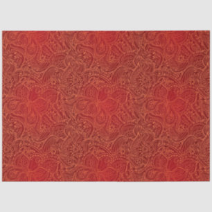 Luxury Modern Red Natural Floral Butterfly Tissue Paper
