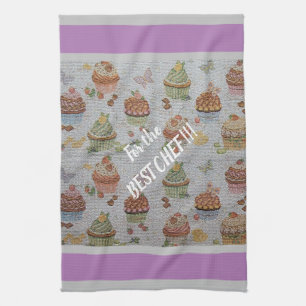 Luxury Modern Vintage Floral Rose Tea Towel