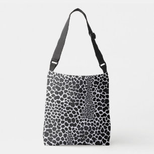 Luxury Modern White Leopard Elegant Collection Crossbody Bag