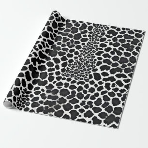 Luxury Modern White Leopard Elegant Collection Wrapping Paper