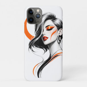 Luxury Modern Woman Portrait Art iPhone 11 Pro Case