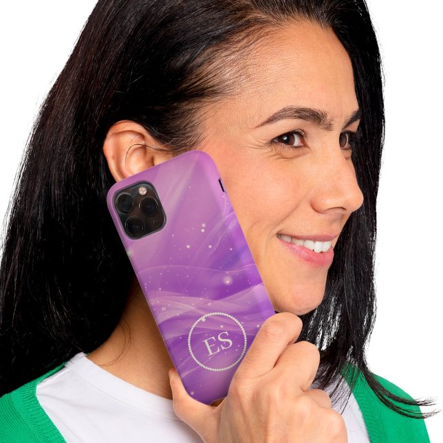 Luxury Monogram Abstract Wave Case-Mate iPhone Case (Creator Uploaded)