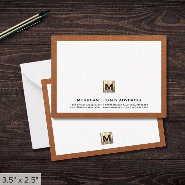 Luxury Monogram Business Card (Creator Uploaded)