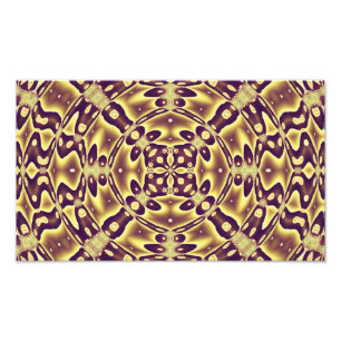 Luxury Moroccan Gold Purple Abstract Pattern Photo Print