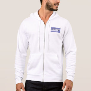 Luxury Motor Yacht Modern White Superyacht Hoodie