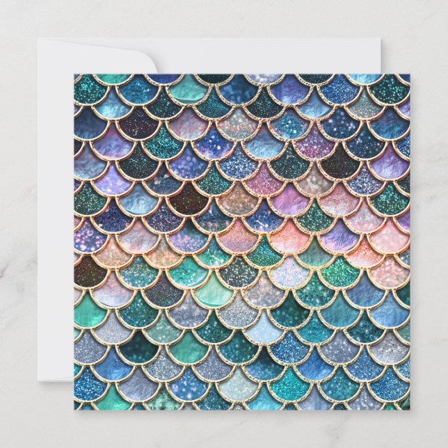 Luxury multicolor Glitter Mermaid Scales (Front)