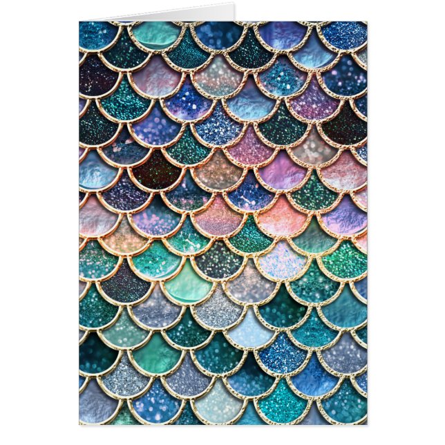 Luxury multicolor Glitter Mermaid Scales (Front)
