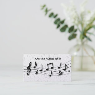 Luxury  Musical Notes Business Cards