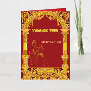 Luxury Muslim Nikah Wedding Greetings  Foil Greeting Card