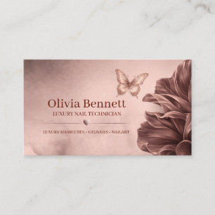 Luxury Nail Technician Business Card