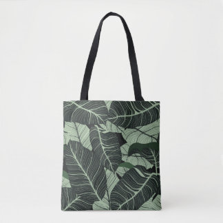Luxury nature leaves background. Floral pattern, T Tote Bag