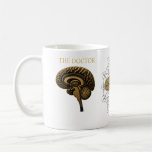Luxury Neurology Brain Anatomy Custom Physician Coffee Mug