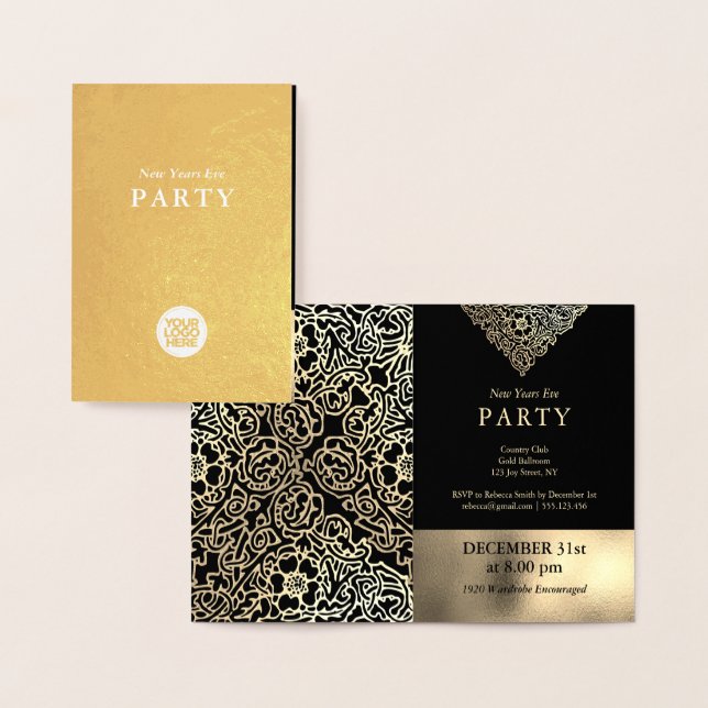Luxury New Year's Eve Corporate Party Invitation (Display)