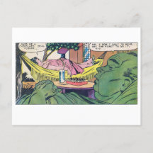 Luxury of Laziness Vintage Comic Panel