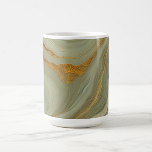 Luxury Onyx With Gold And Green Coffee Mug