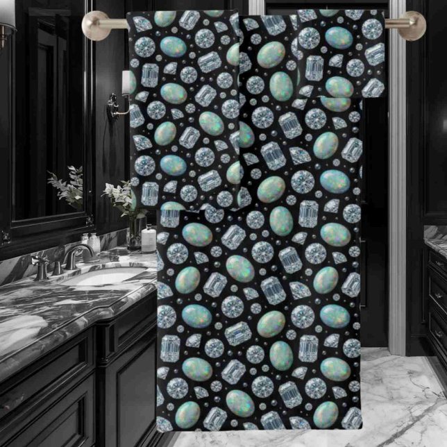 Luxury Opals and Diamonds Towel Set (Creator Uploaded)