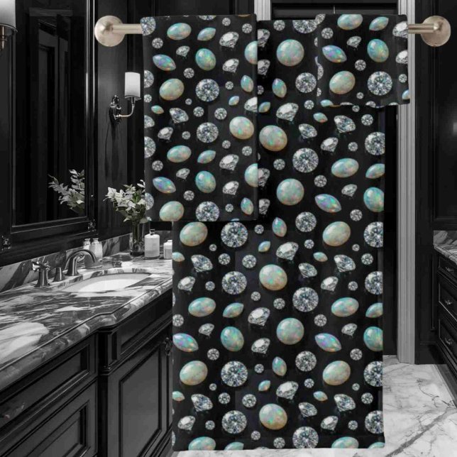 Luxury Opals and Diamonds Towel Set (Creator Uploaded)