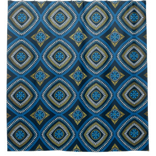 Luxury oriental seamless pattern shower curtain