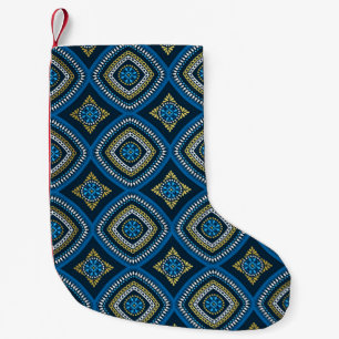 Luxury oriental seamless pattern small christmas stocking